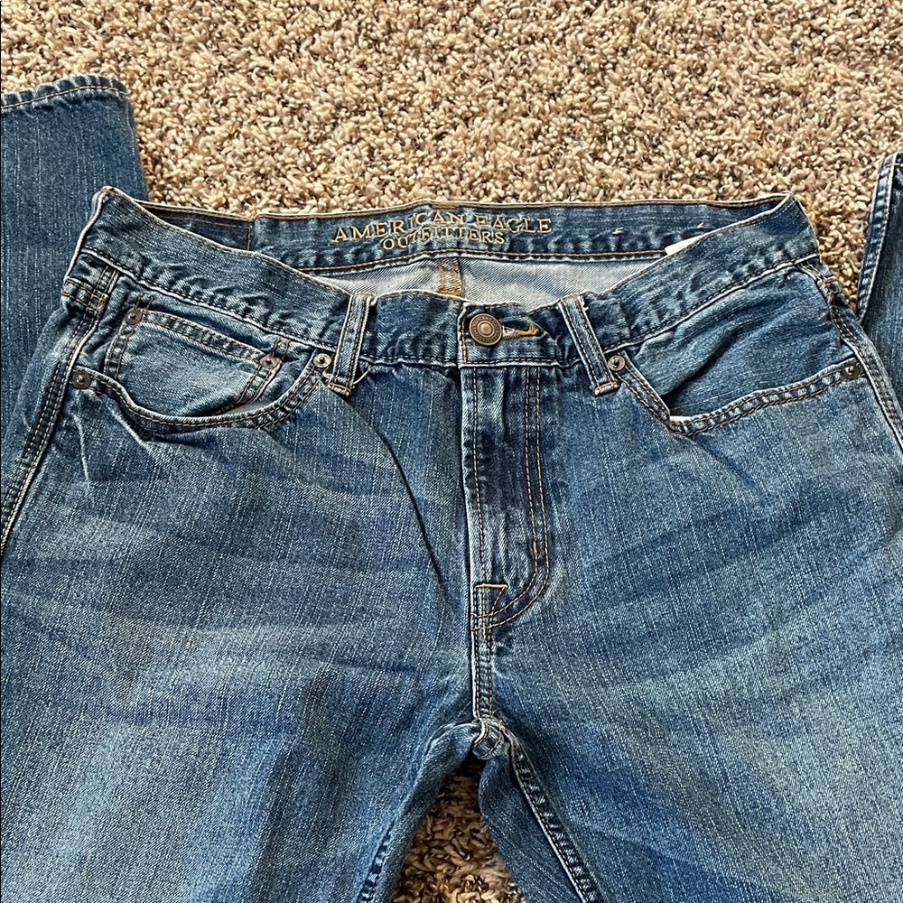 American Eagle Outfitters Men’s Blue Denim Slim Straight Jeans